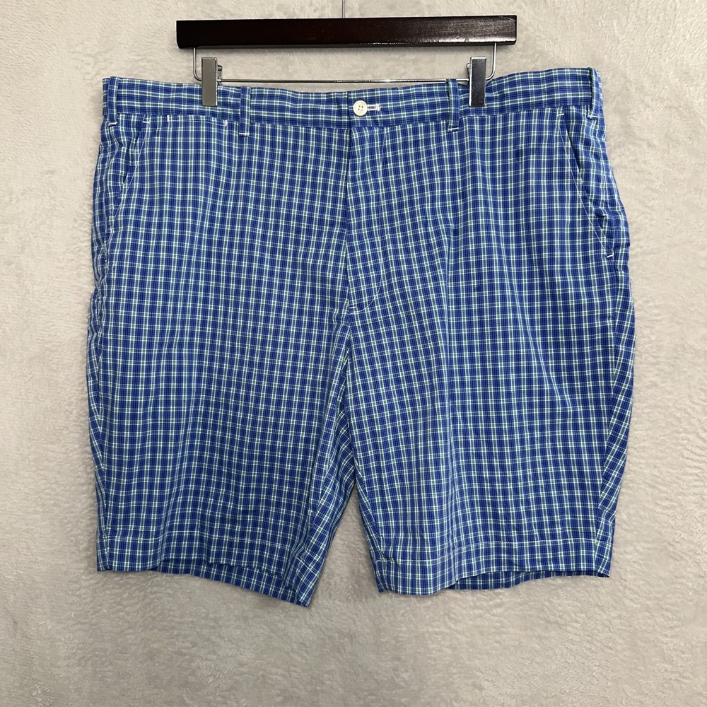 Polo Golf Ralph Lauren Blue Plaid Shorts Men's Size‎ 40 Preppy Casual